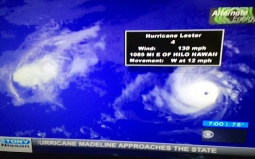 ハワイ　台風